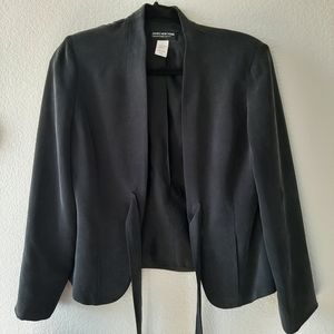 Jones New York Collection Black Silk Blazer